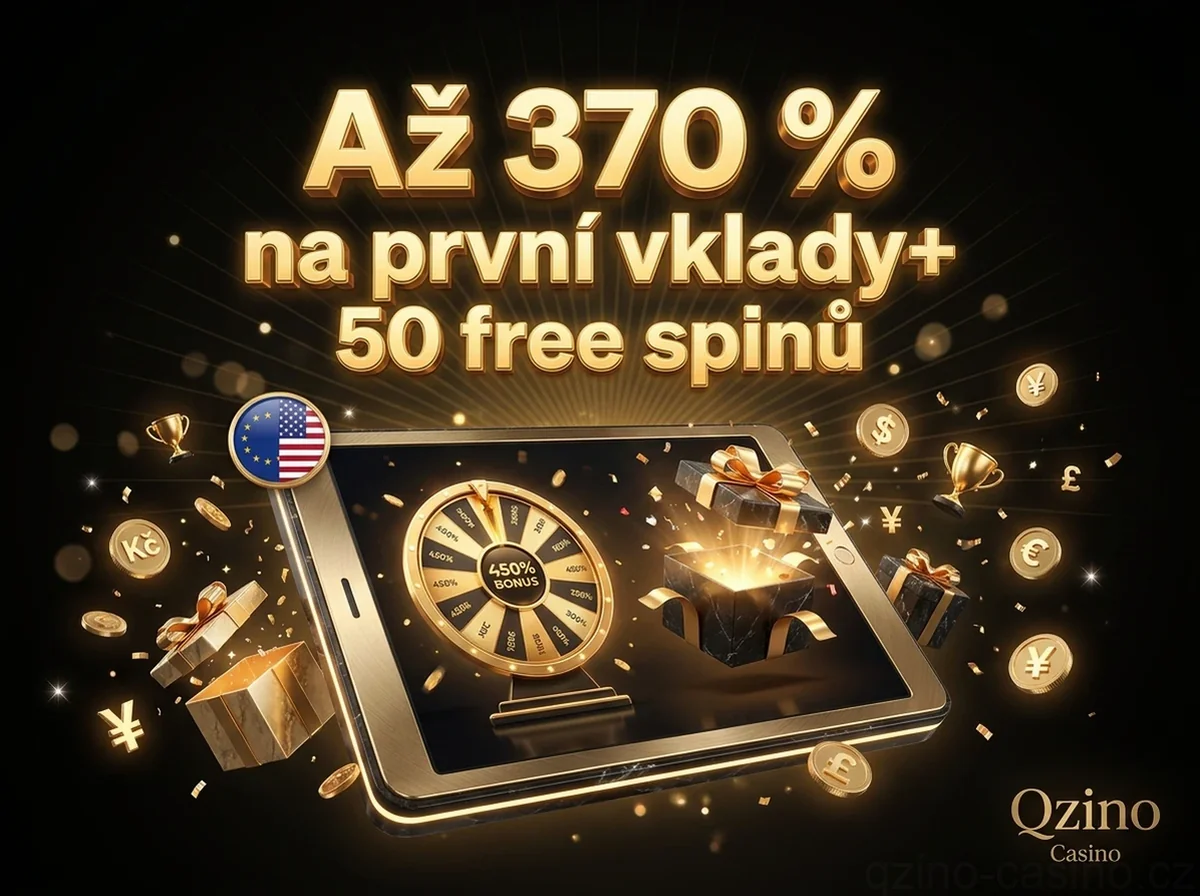 Až 370 % na první vklady+ 50 free spinů